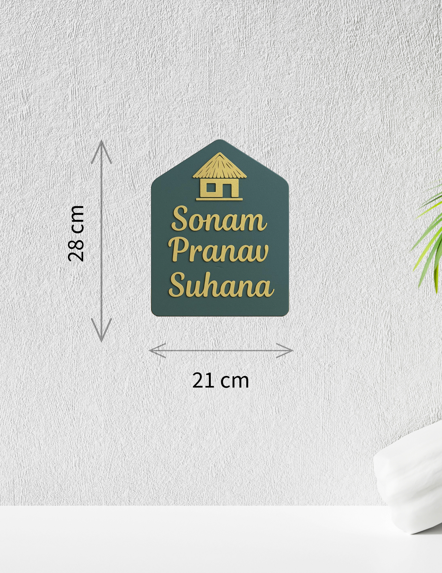 Cozy Hut Nameplate