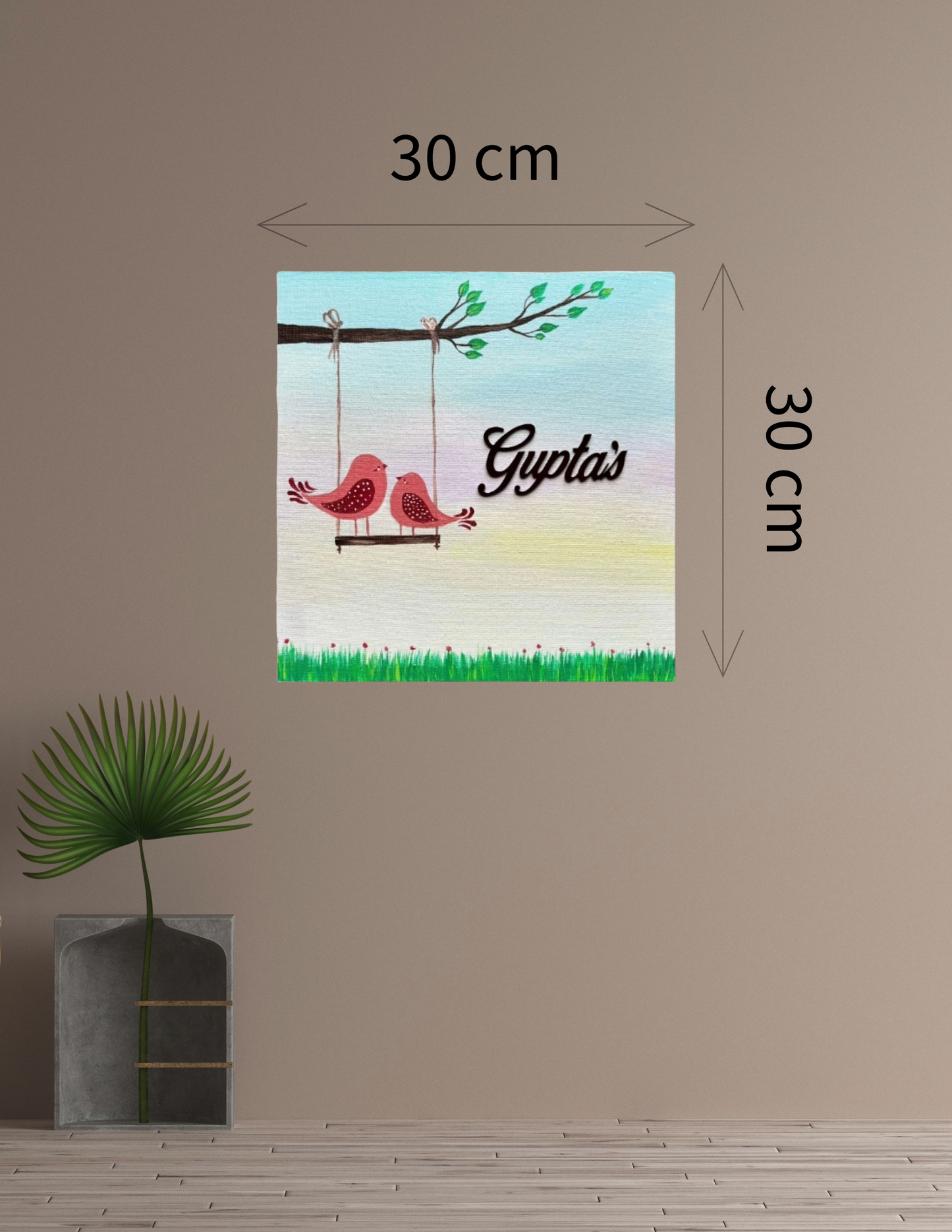 Cute Love Birds Nameplate