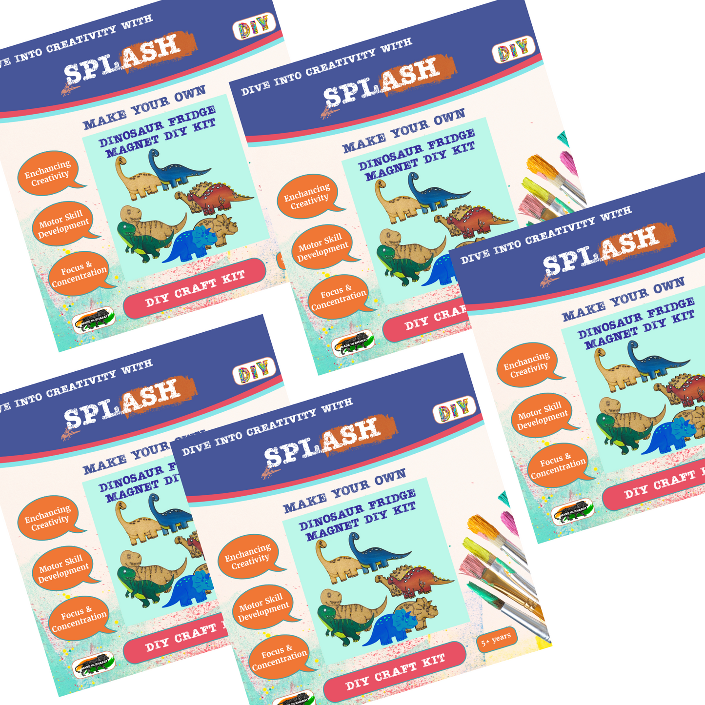 Dinosaur Fridge Magnet DIY Kit I SPLASH DIY Kit