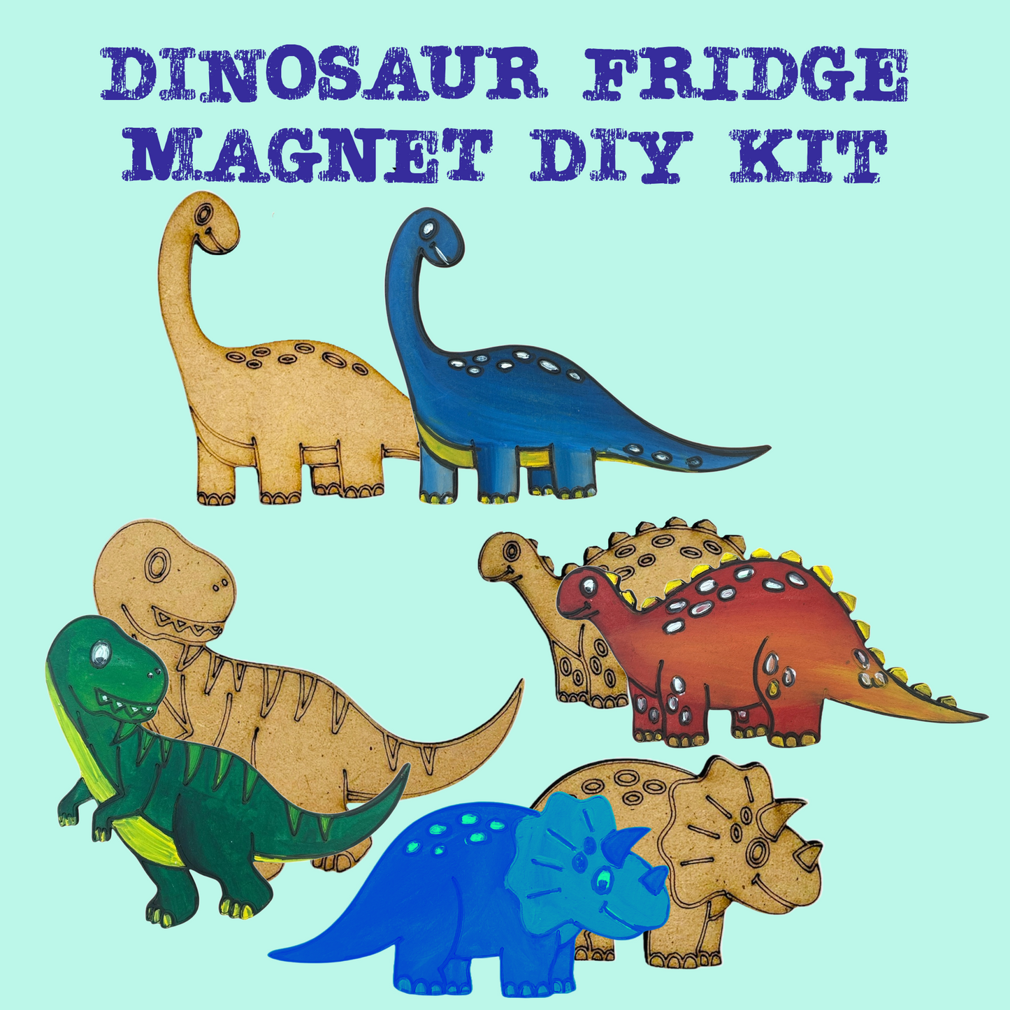Dinosaur Fridge Magnet DIY Kit I SPLASH DIY Kit
