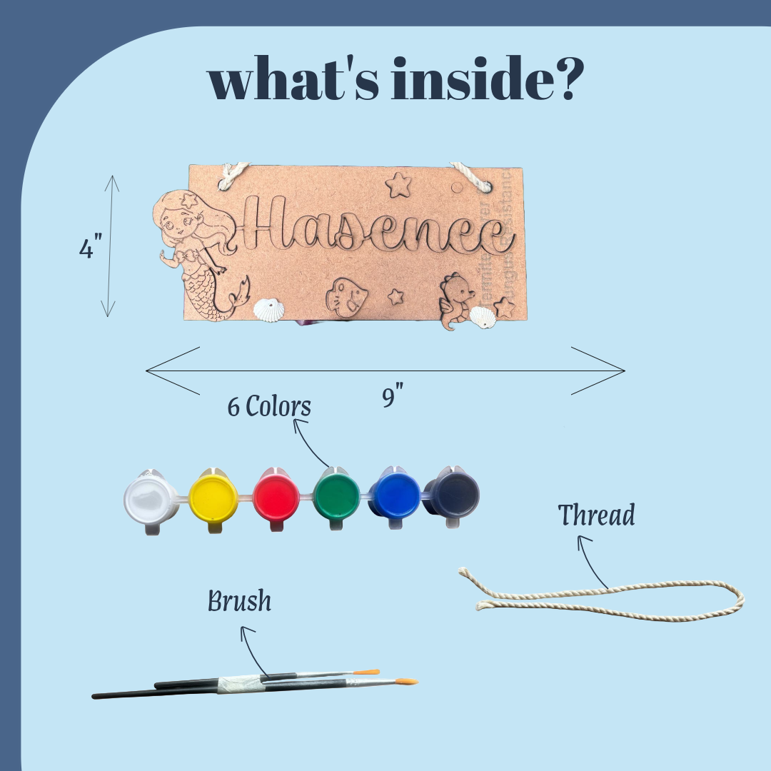 Mermaid Nameboard DIY Kit