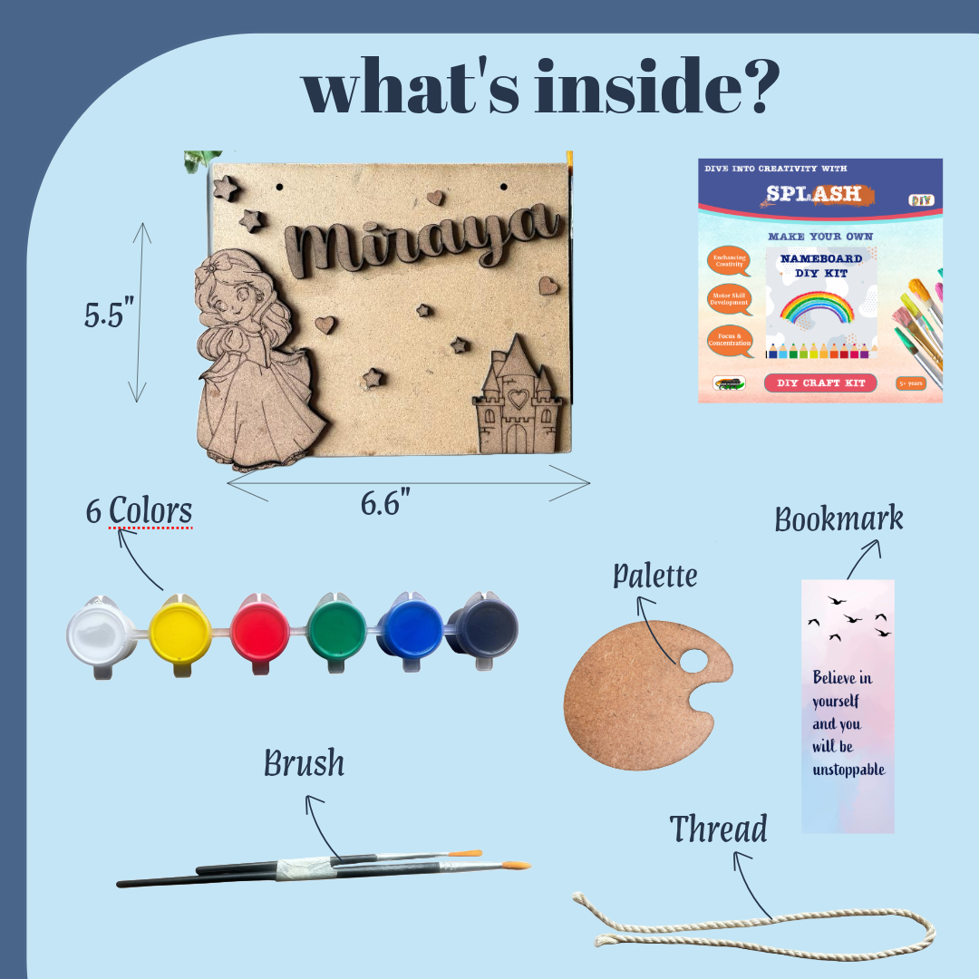Cinderella Nameboard DIY Kit