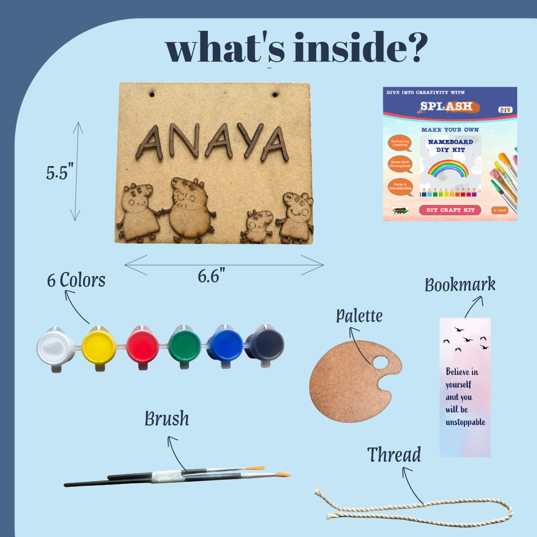 Peppa Pig Nameboard DIY Kit