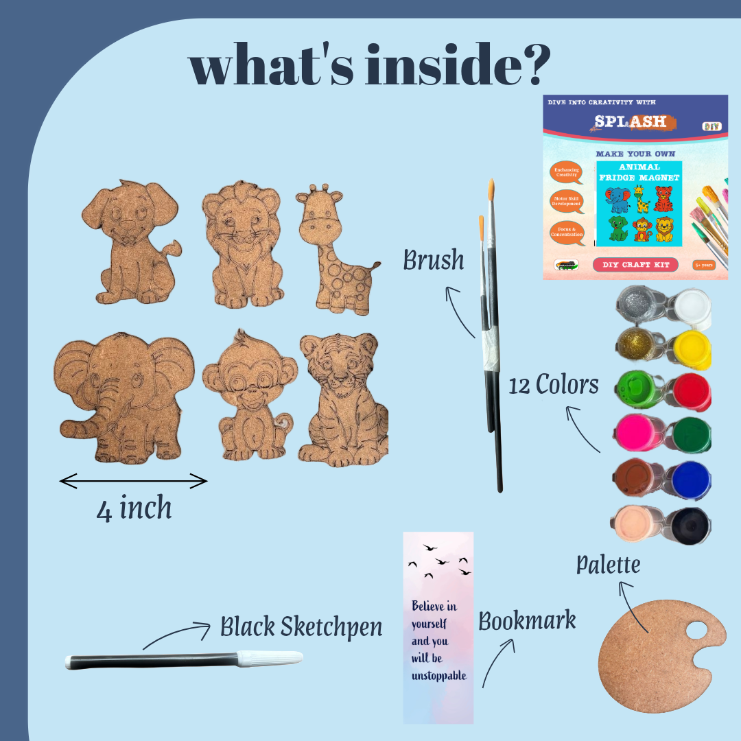 Animal Fridge Magnet DIY Kit DIY Kit I SPLASH DIY Kit
