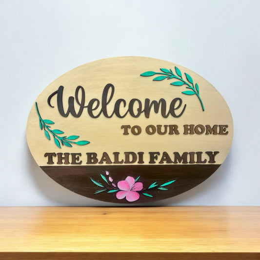 Family Surname Nameplate