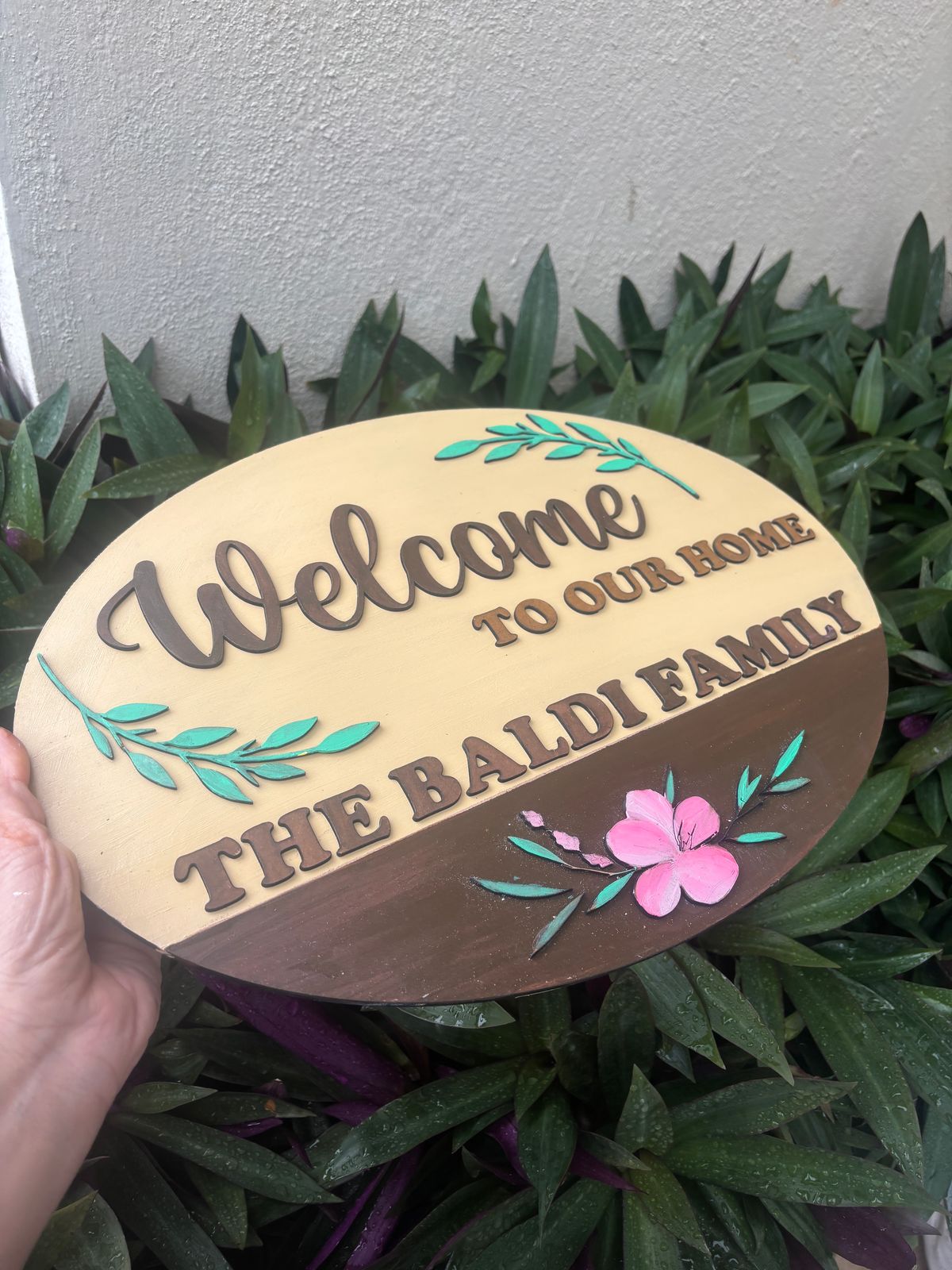 Family Surname Nameplate