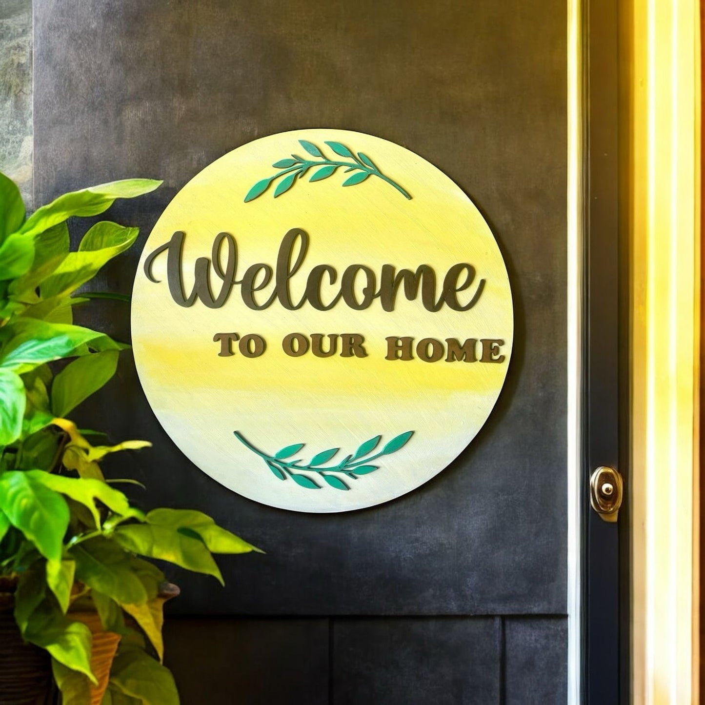 Welcome Nameplate