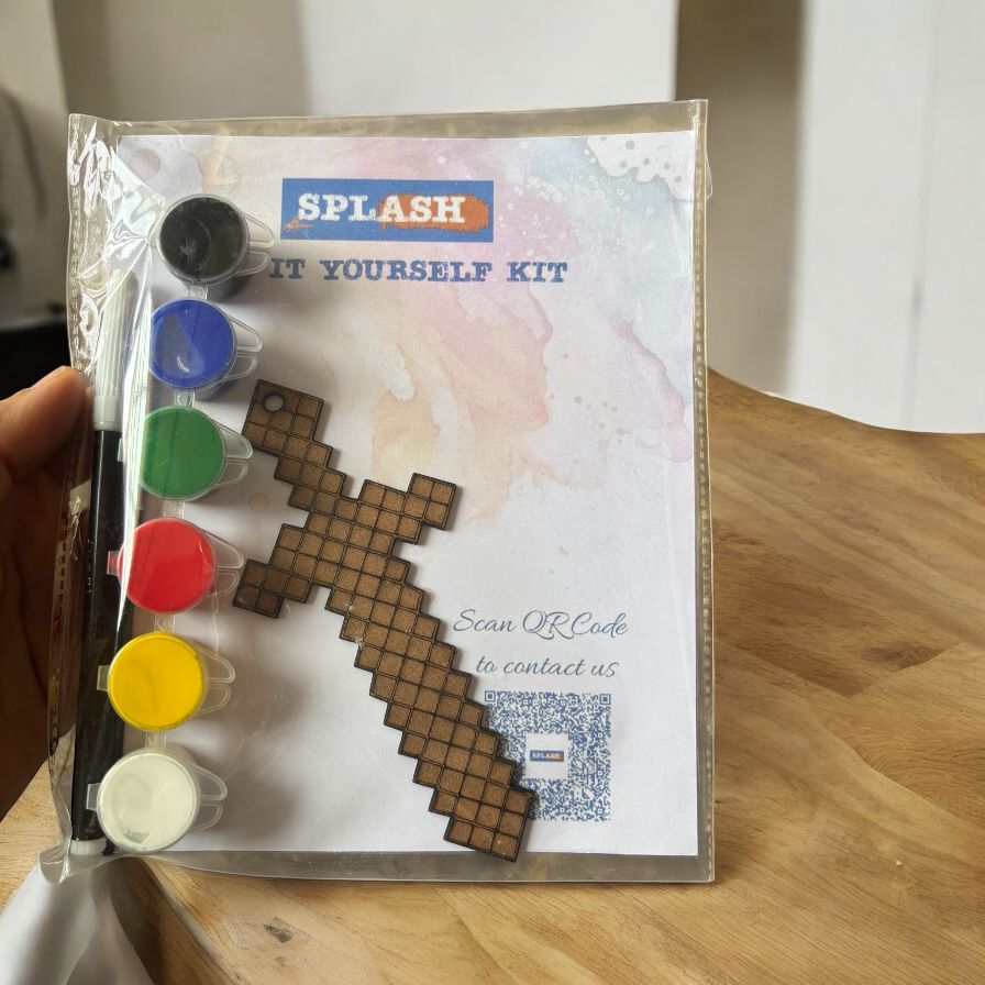Mindcraft Sword Keychain Magnet DIY Kit