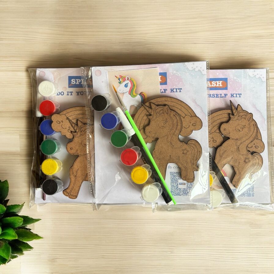 Unicorn Fridge Magnet and Keychain Kit