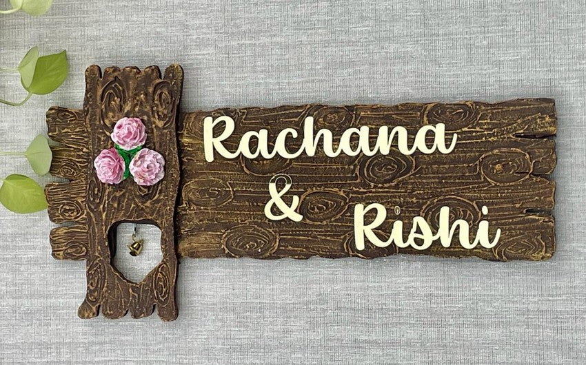 Wooden Effect Nameplate