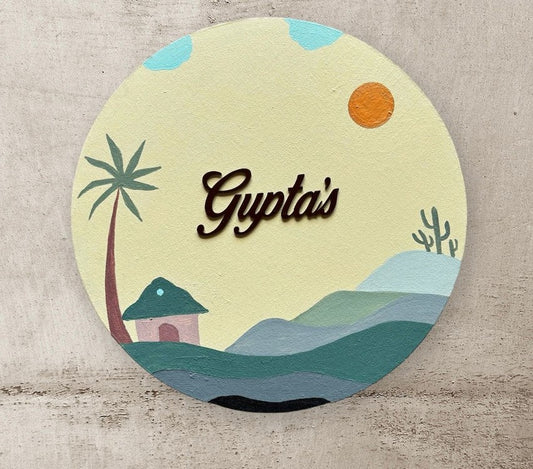 Boho Style Nameplate