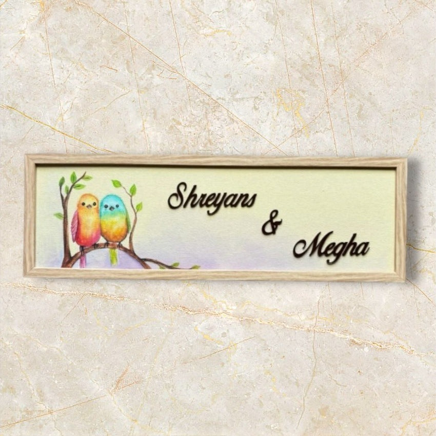 Love Birds Nameplate