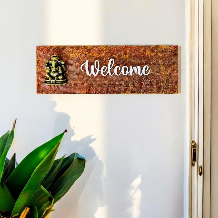 Welcome Ganesha Nameplate