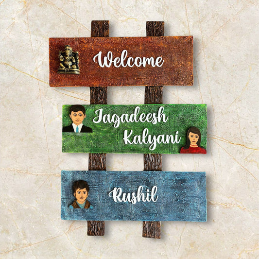Happy Family Nameplate