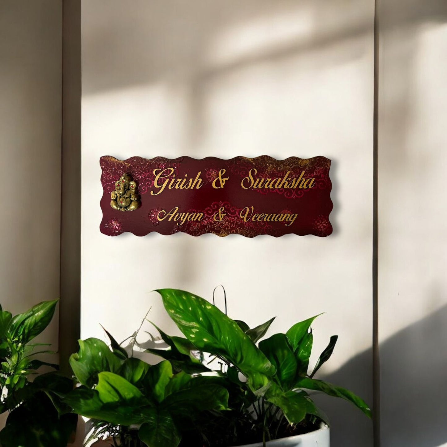 Divine Ganesha Nameplate
