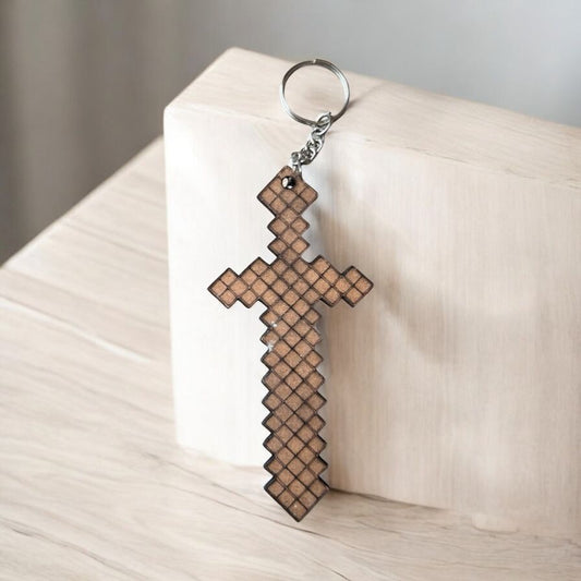 Mindcraft Sword Keychain Magnet DIY Kit