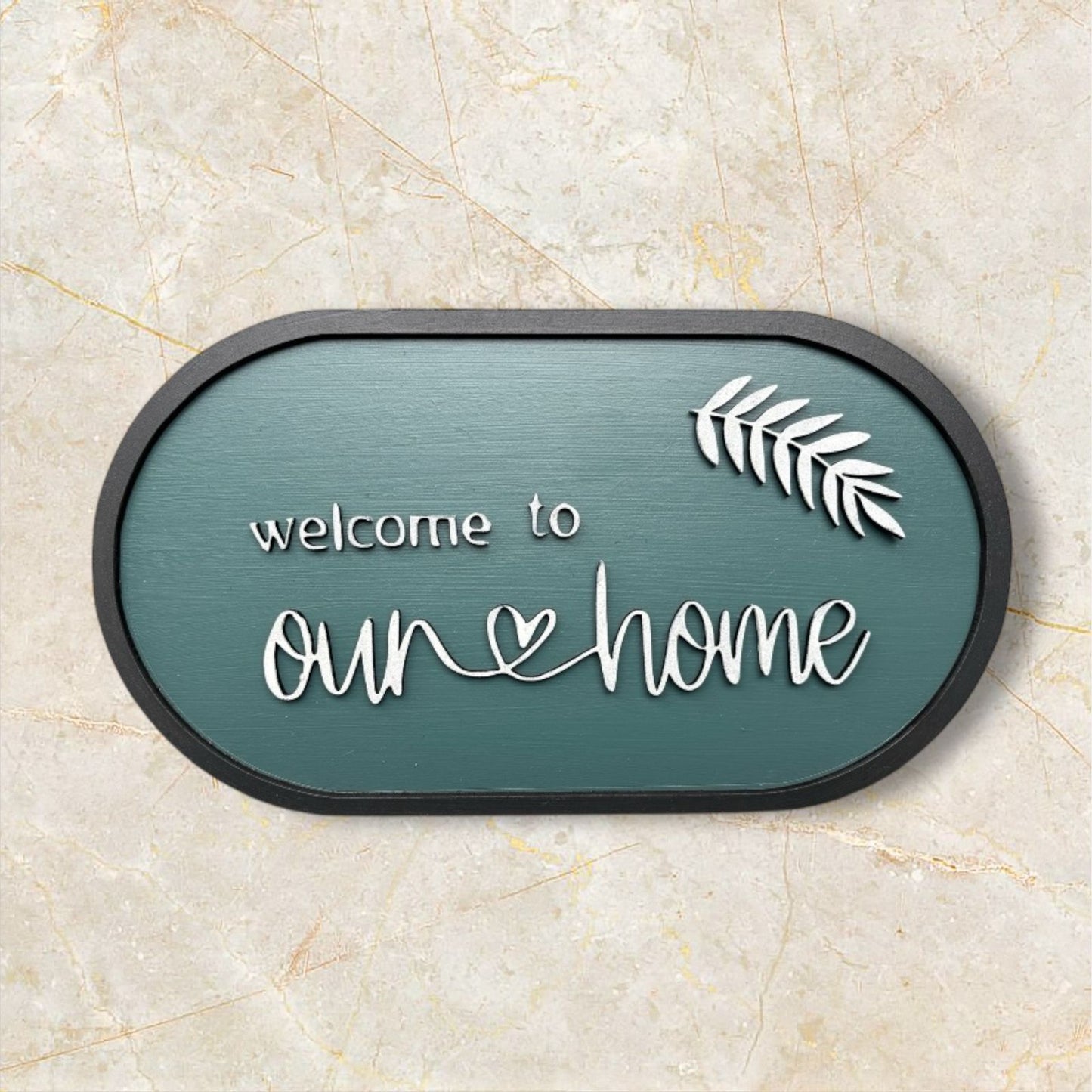 Welcome Home Nameplate