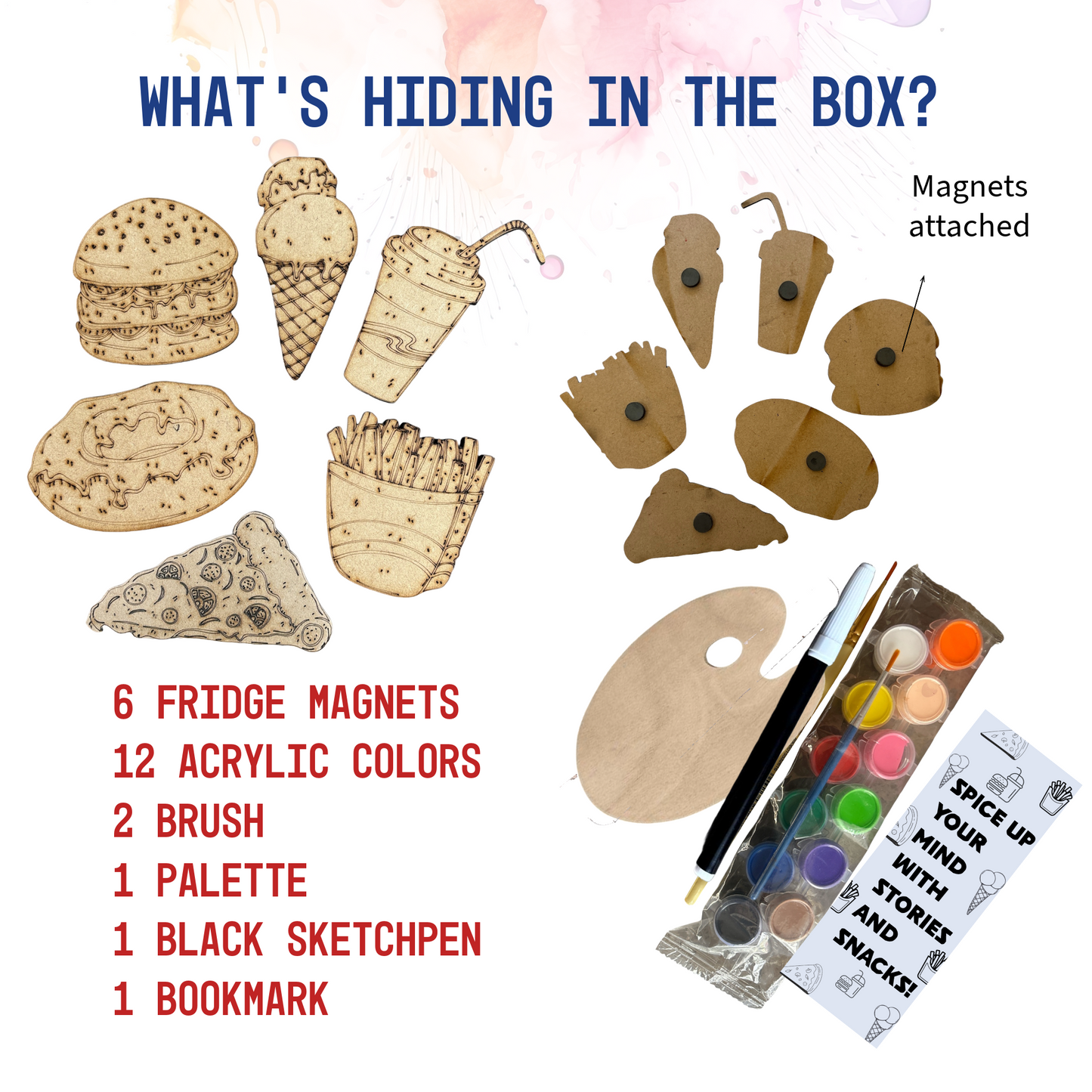 Foodie Fridge Magnet DIY kit I SPLASH DIY Kit