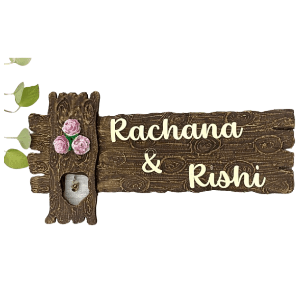 Wooden Effect Nameplate