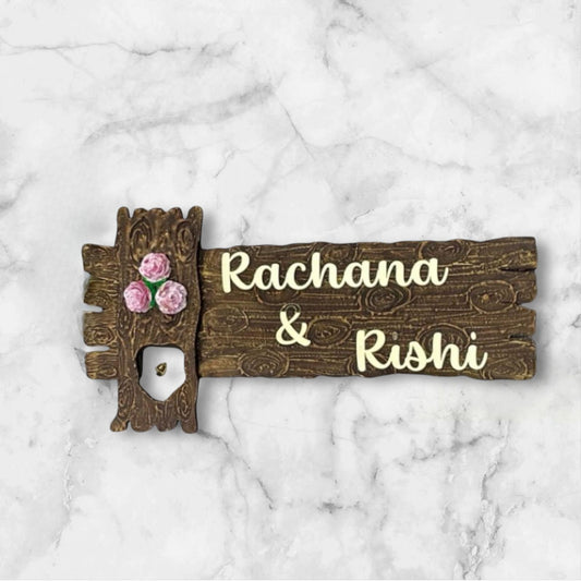 Wooden Effect Nameplate